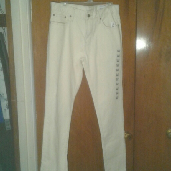 Cream Relaxed Slim Jeans - Picture 4 of 8